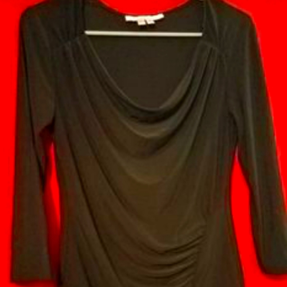 Kelly & Diane Sleek Black top size S #504 Tote #13